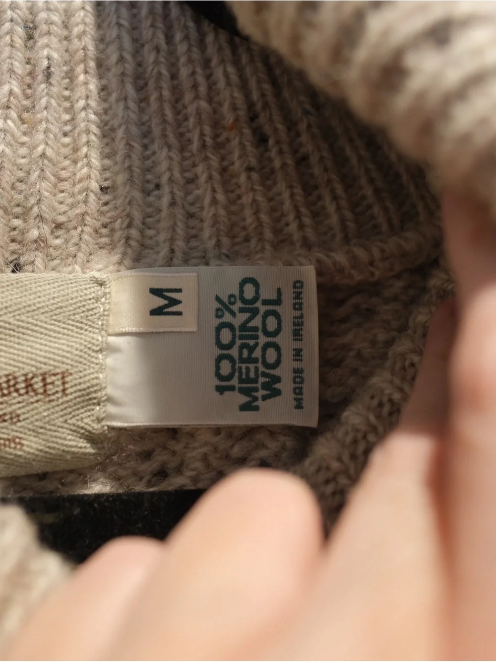 Aran Sweater Market Merino Wool Cable Knit Sweater Women’s M Oatmeal Ireland